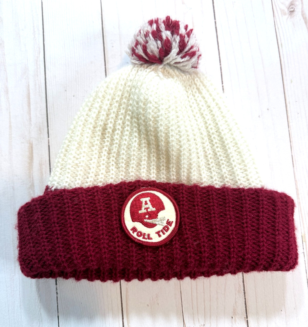 Vtg. University of Alabama Roll Tide Knit Toboggan